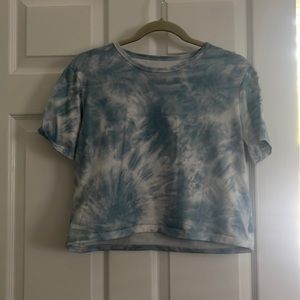 Blue tie-dye SHEIN tee